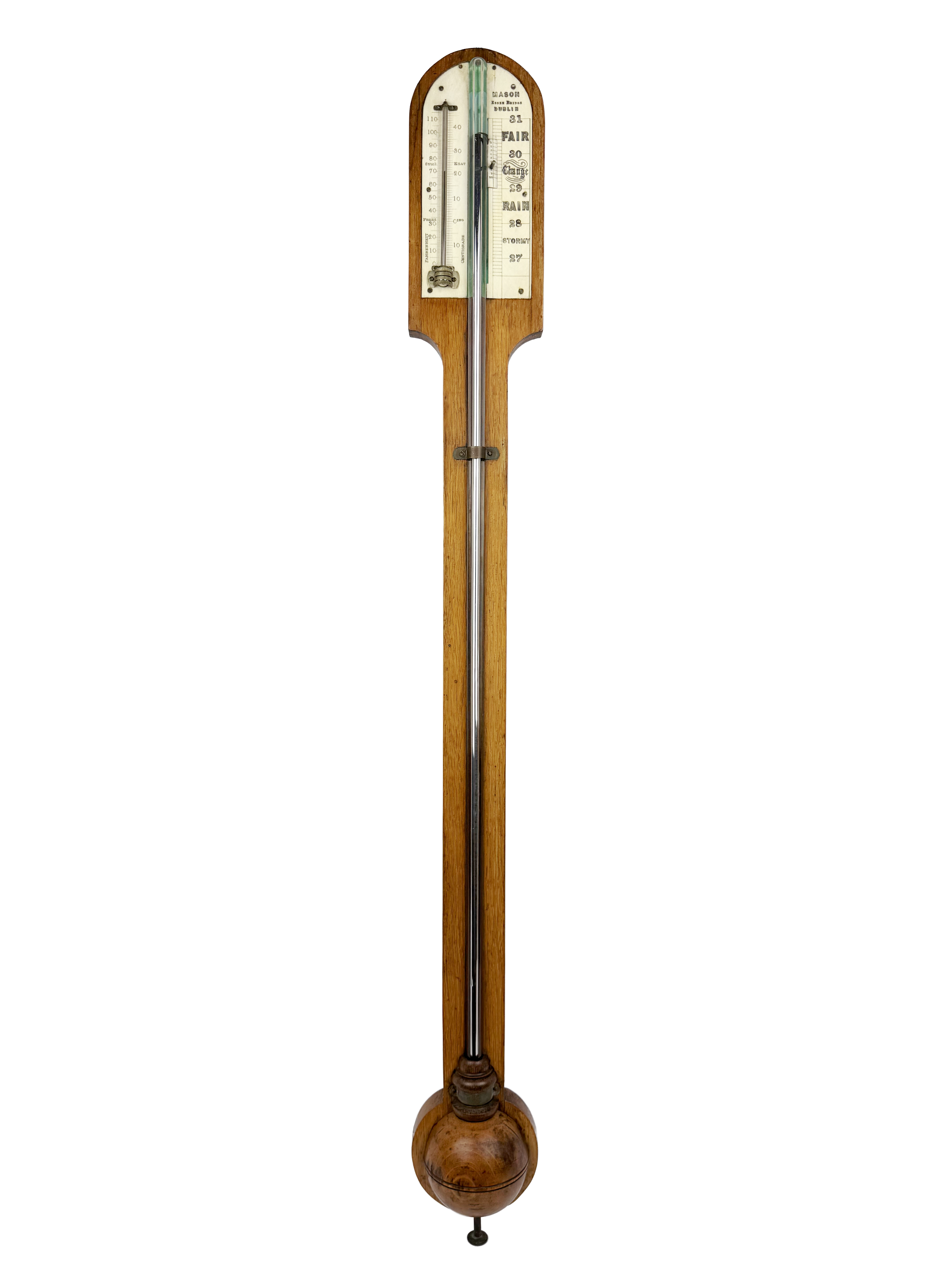 Oak Stick Barometer