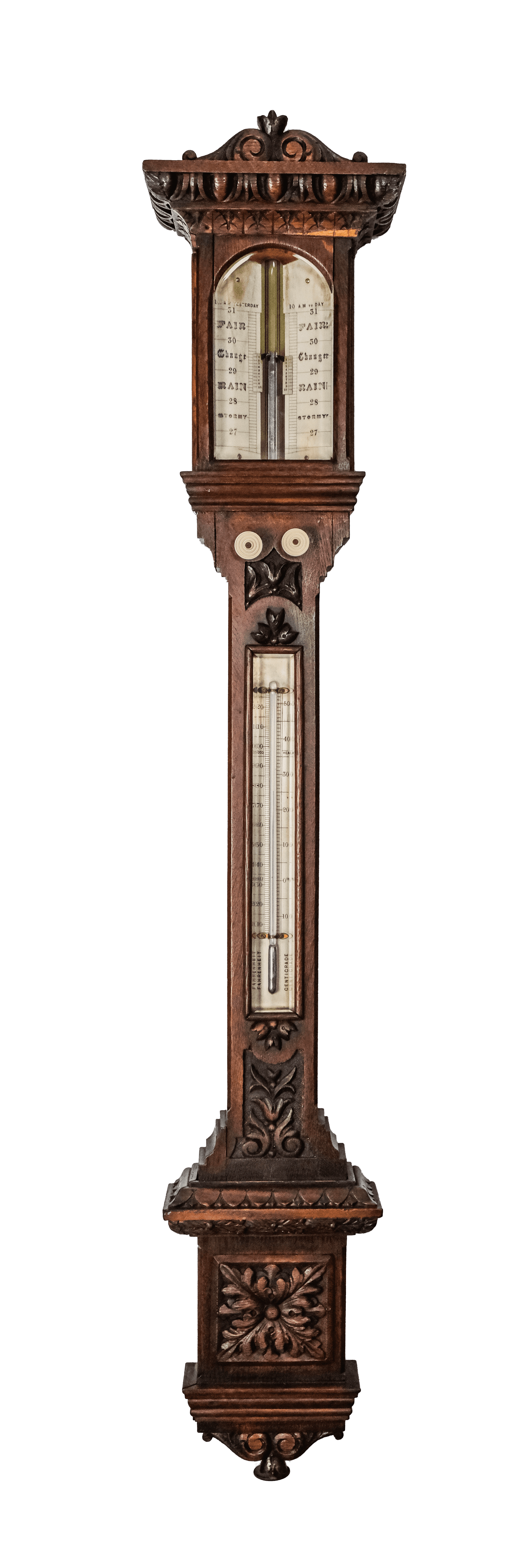 Pediment barometer