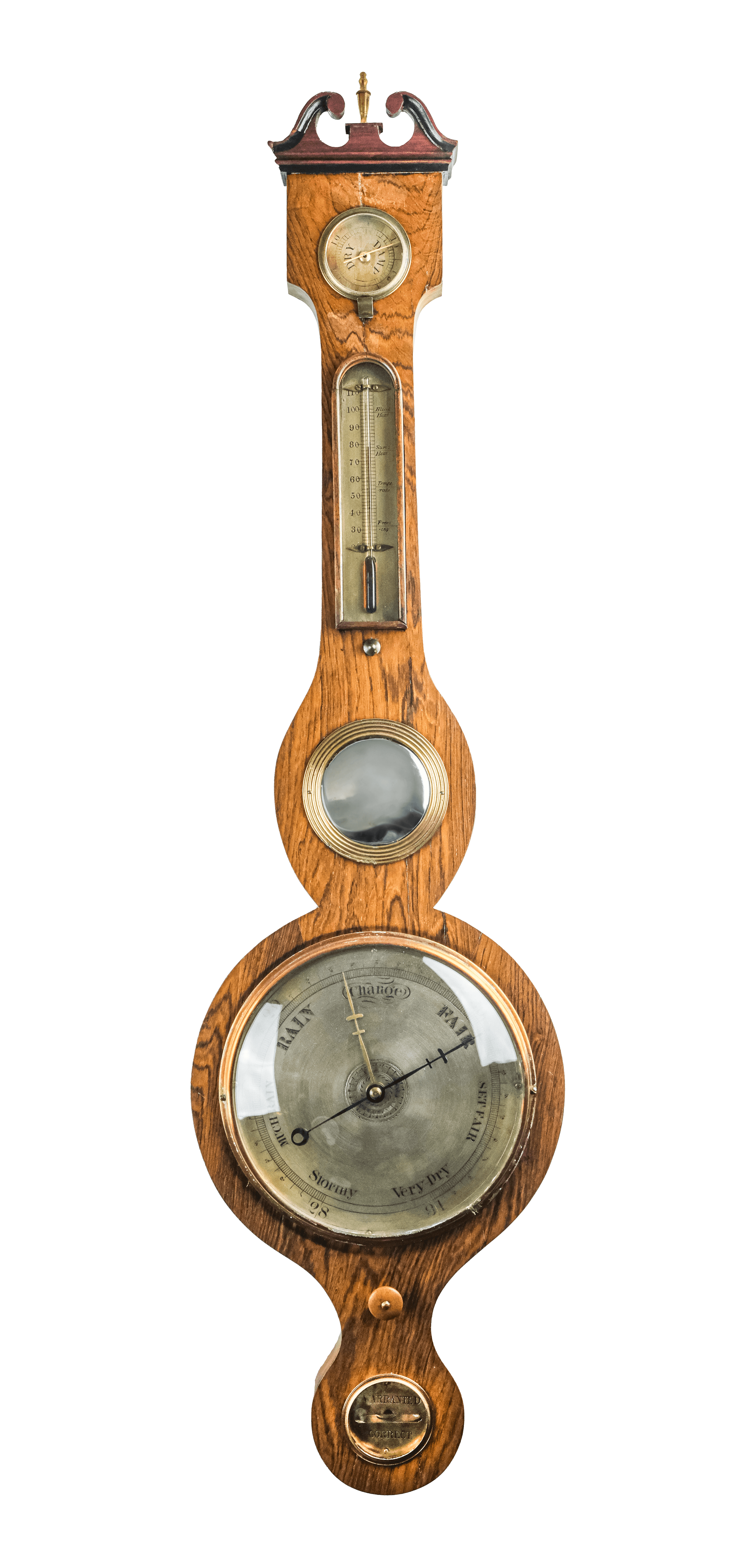 5-dial rosewood barometer