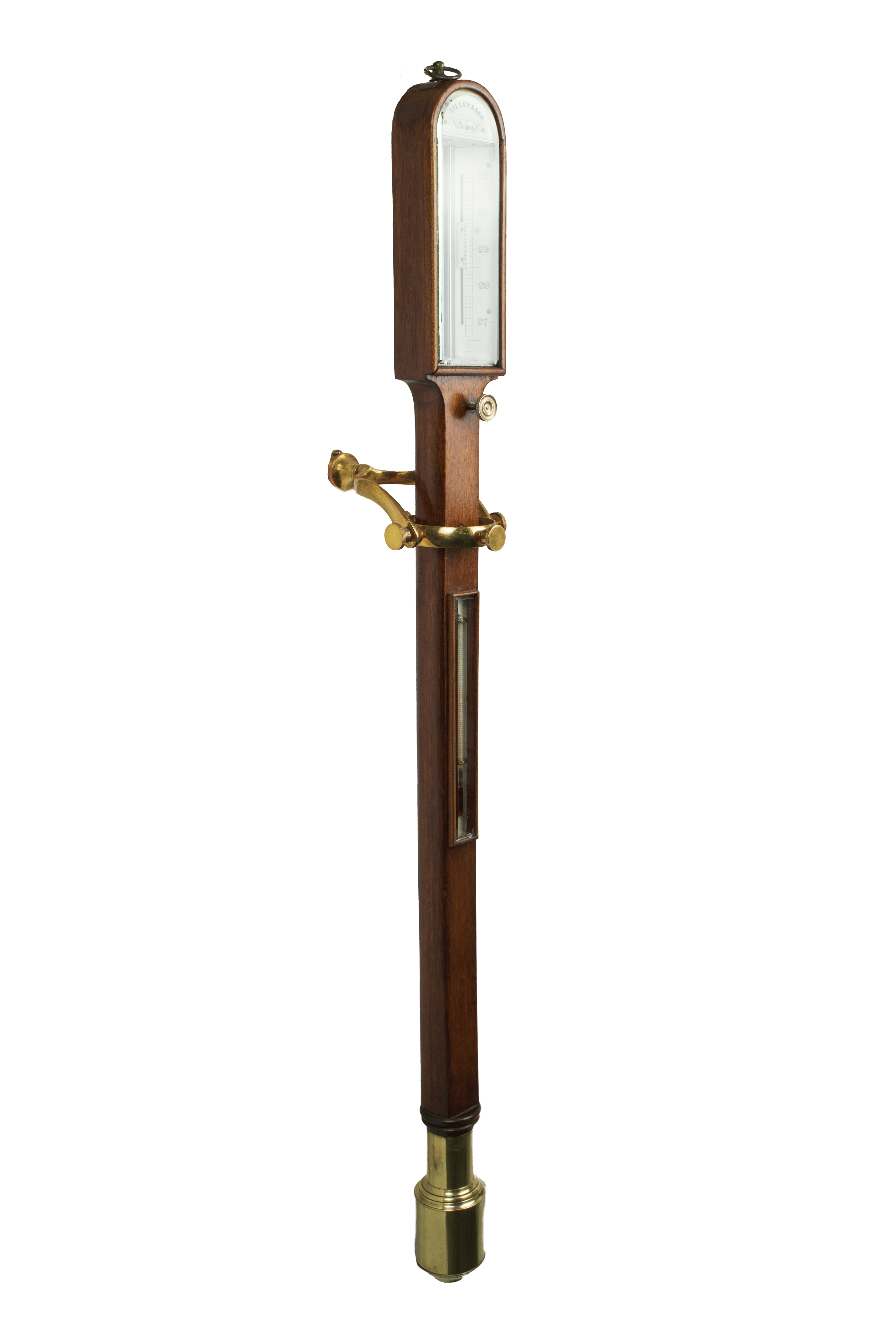 Mahogany Marine Barometer