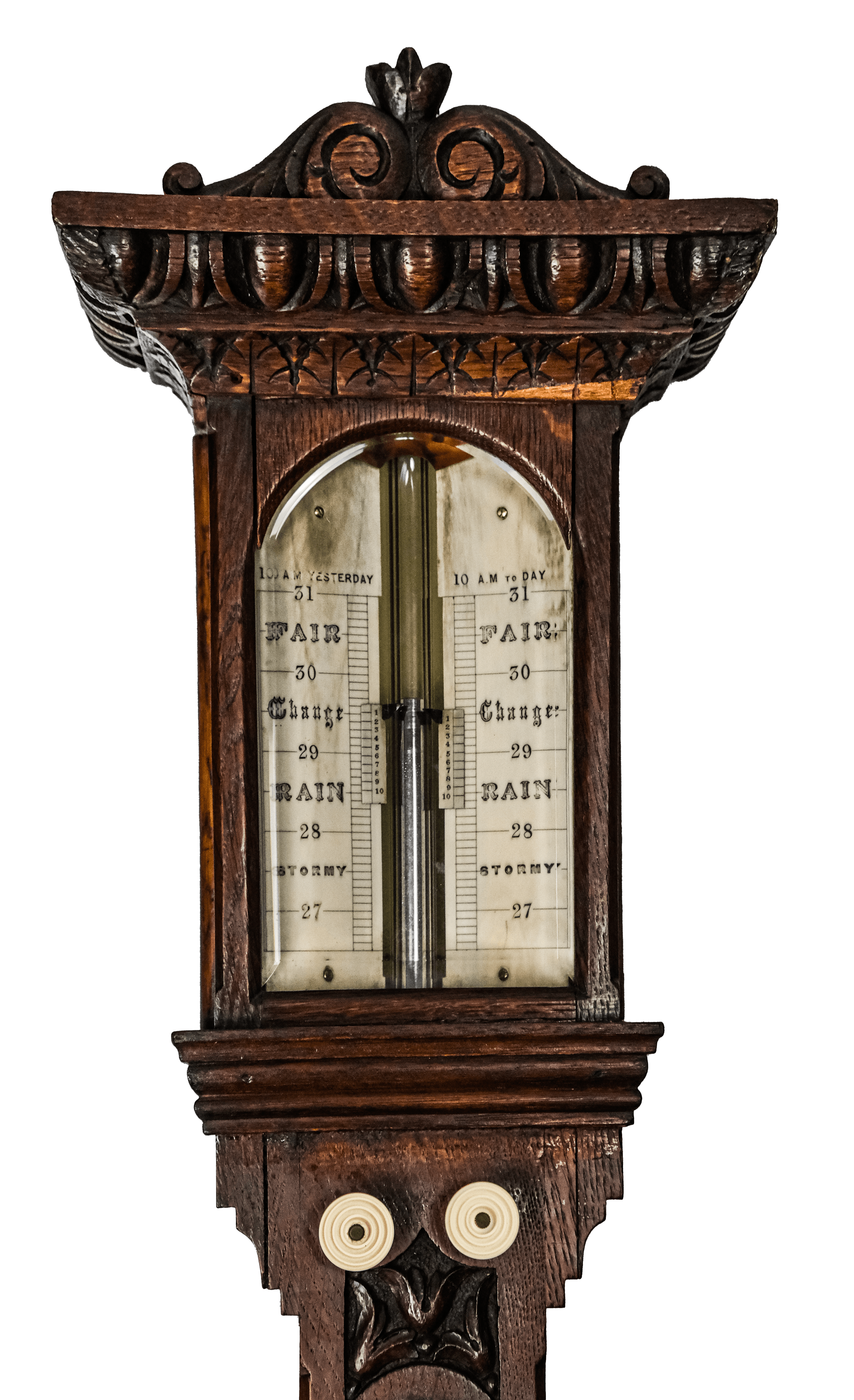 Pediment barometer