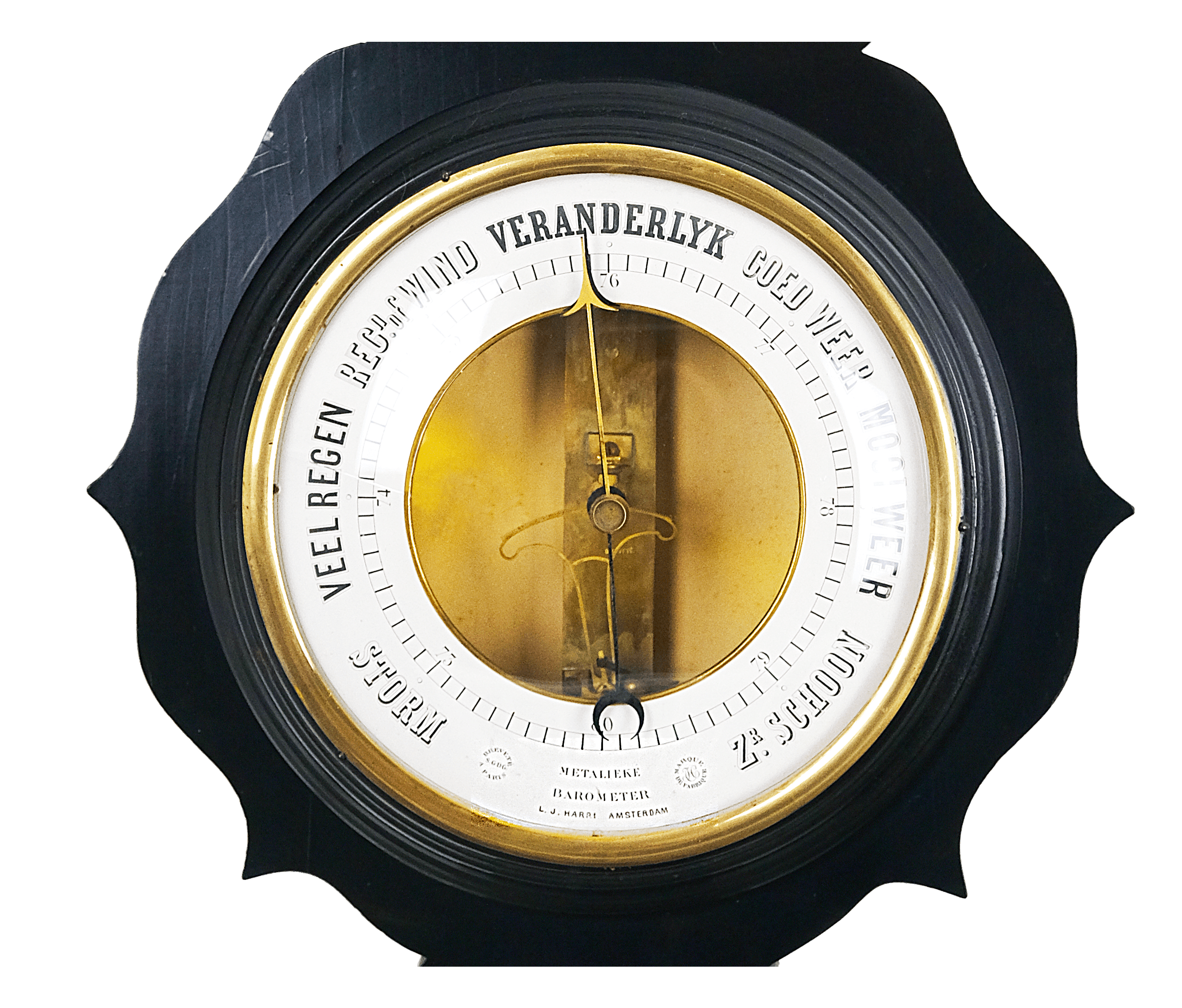 Large Bourdon barometer