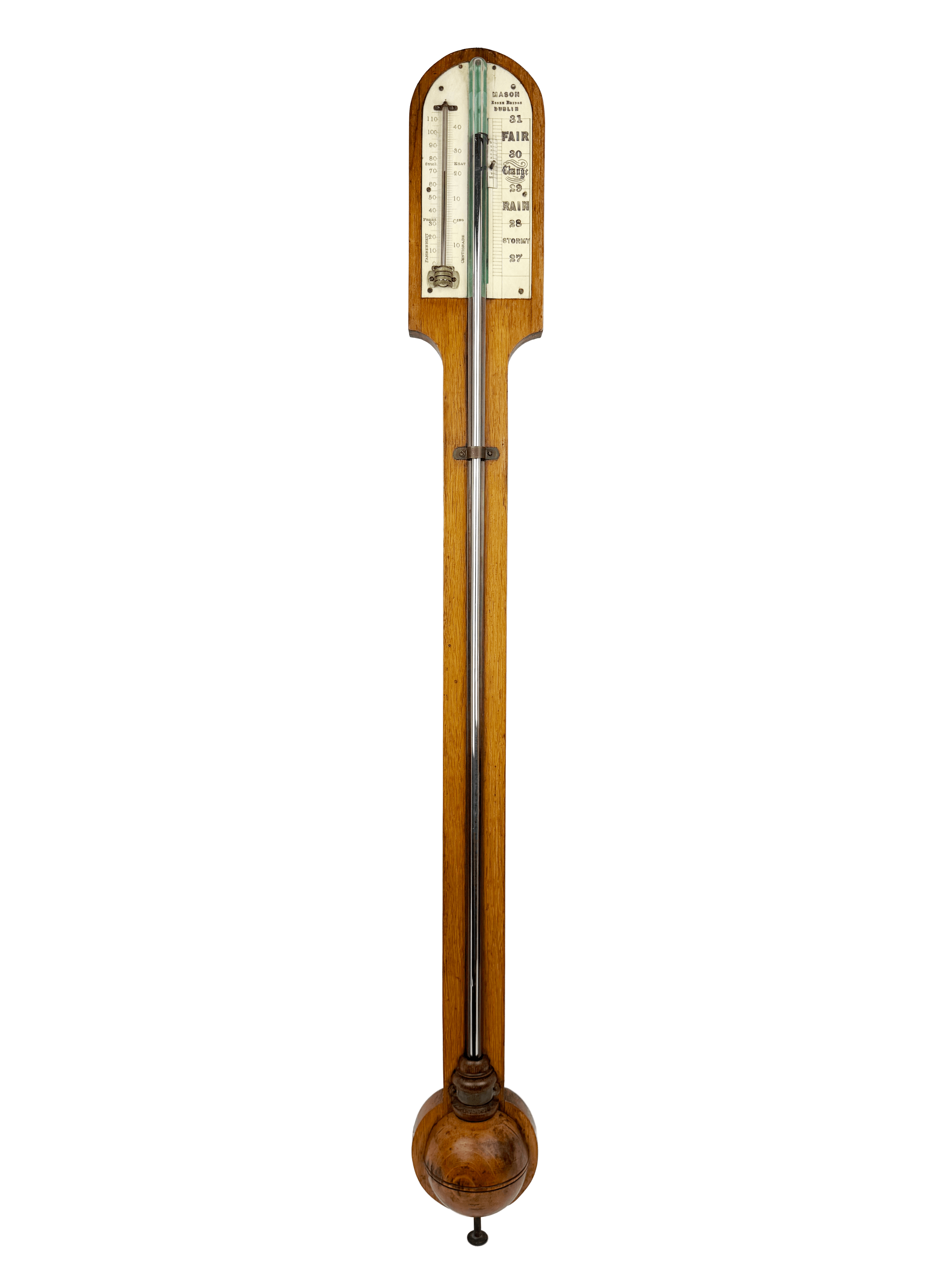 Oak Stick Barometer