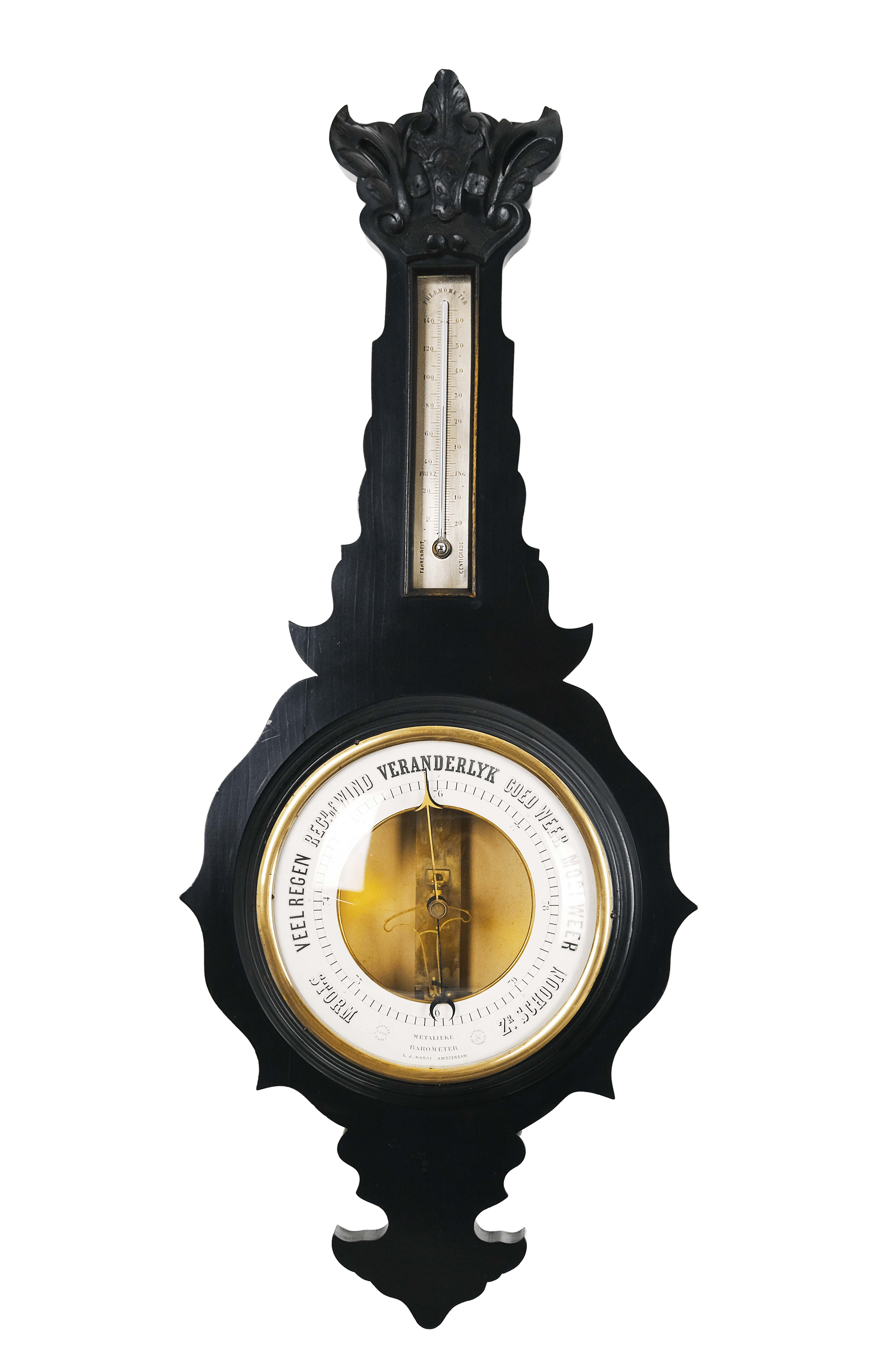 Large Bourdon barometer