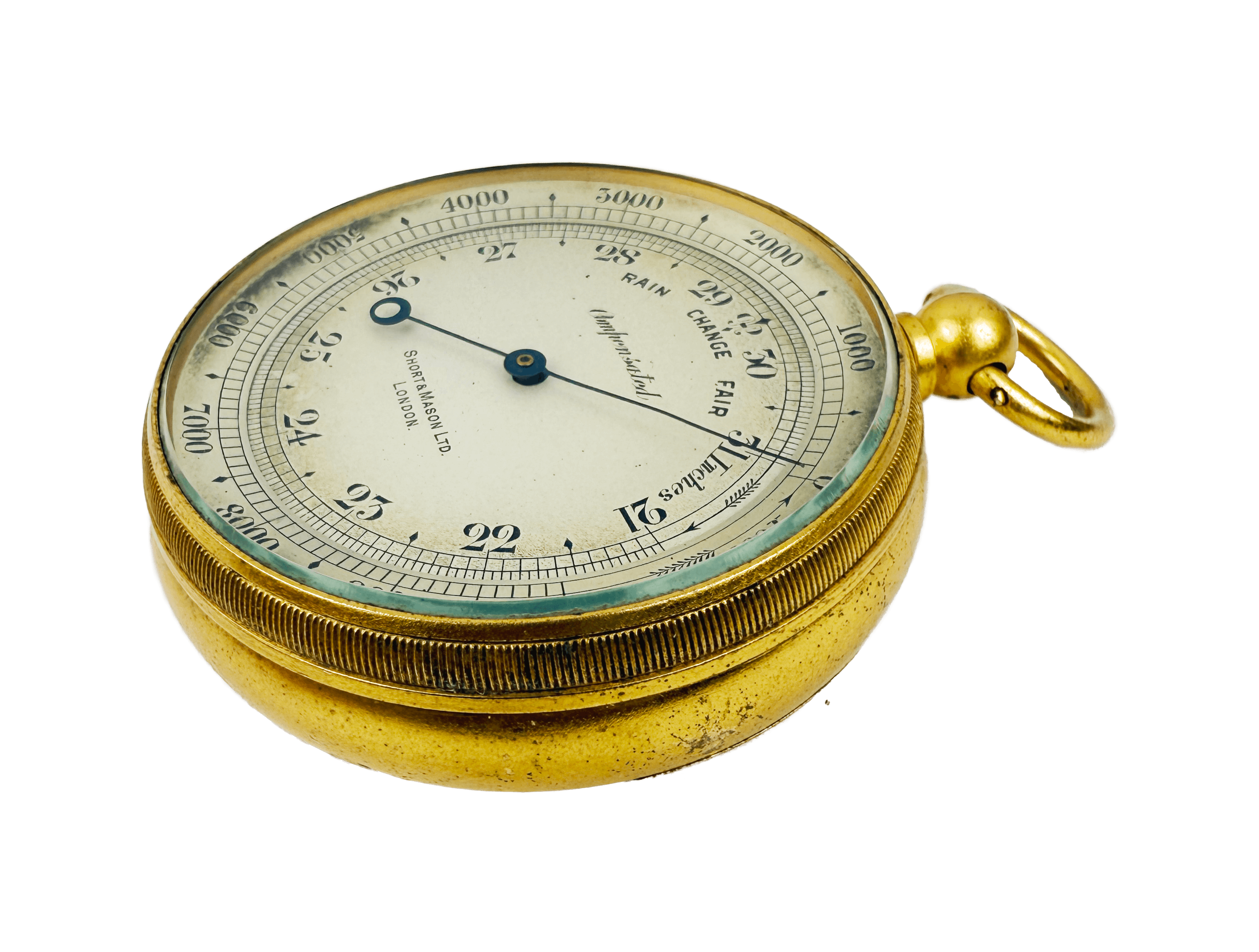 Watch-size aneroid barometer