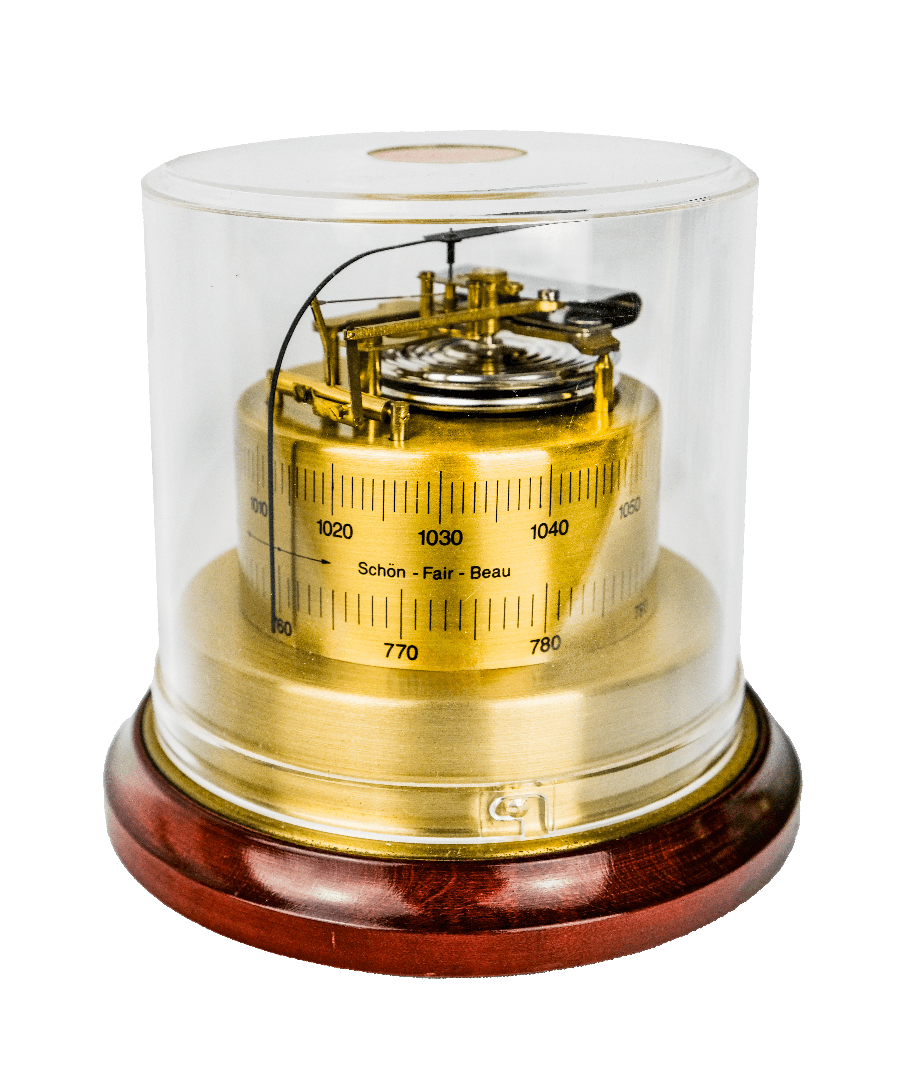 Desk Barometer With Glass Dome