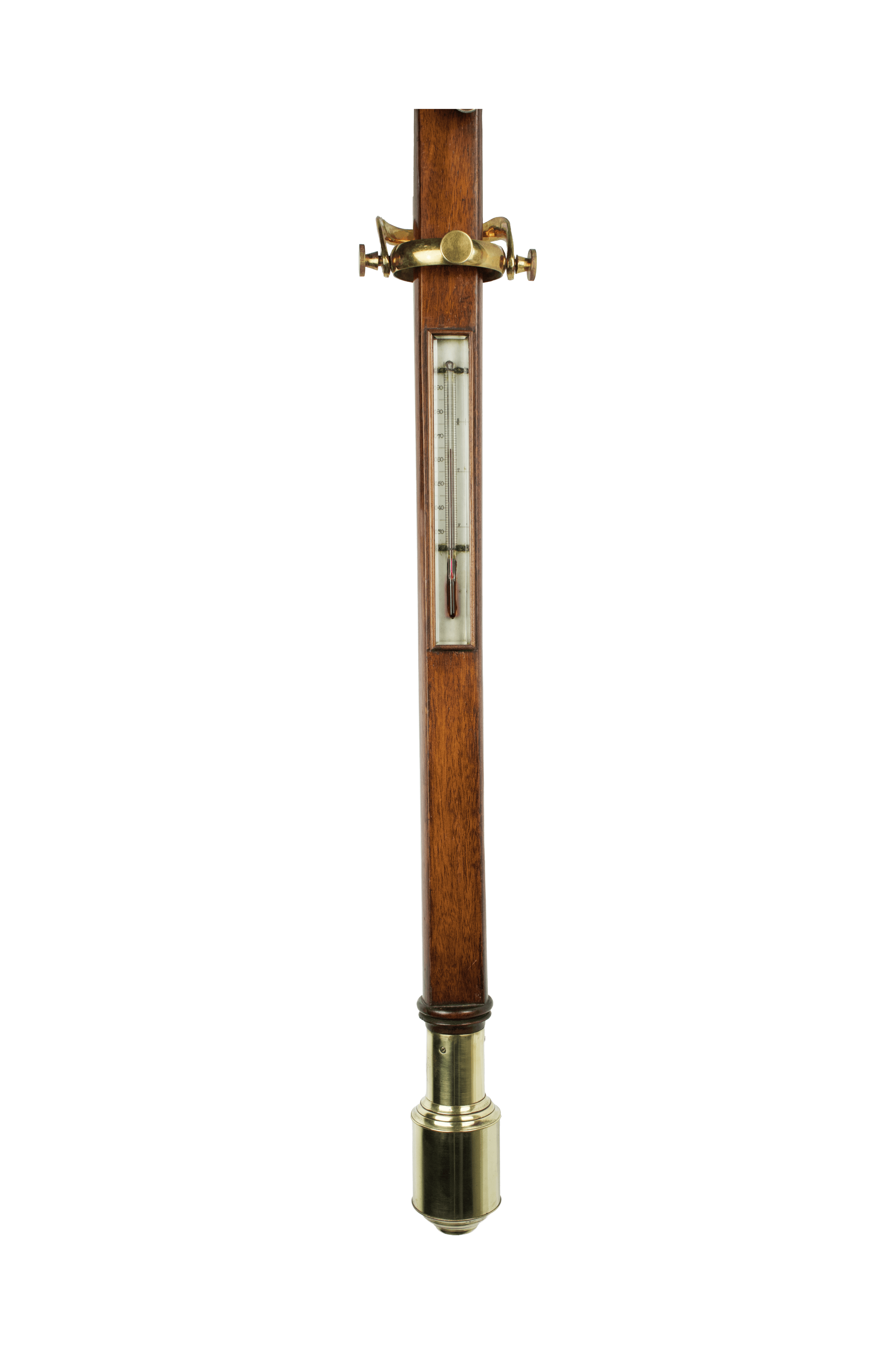 Mahogany Marine Barometer