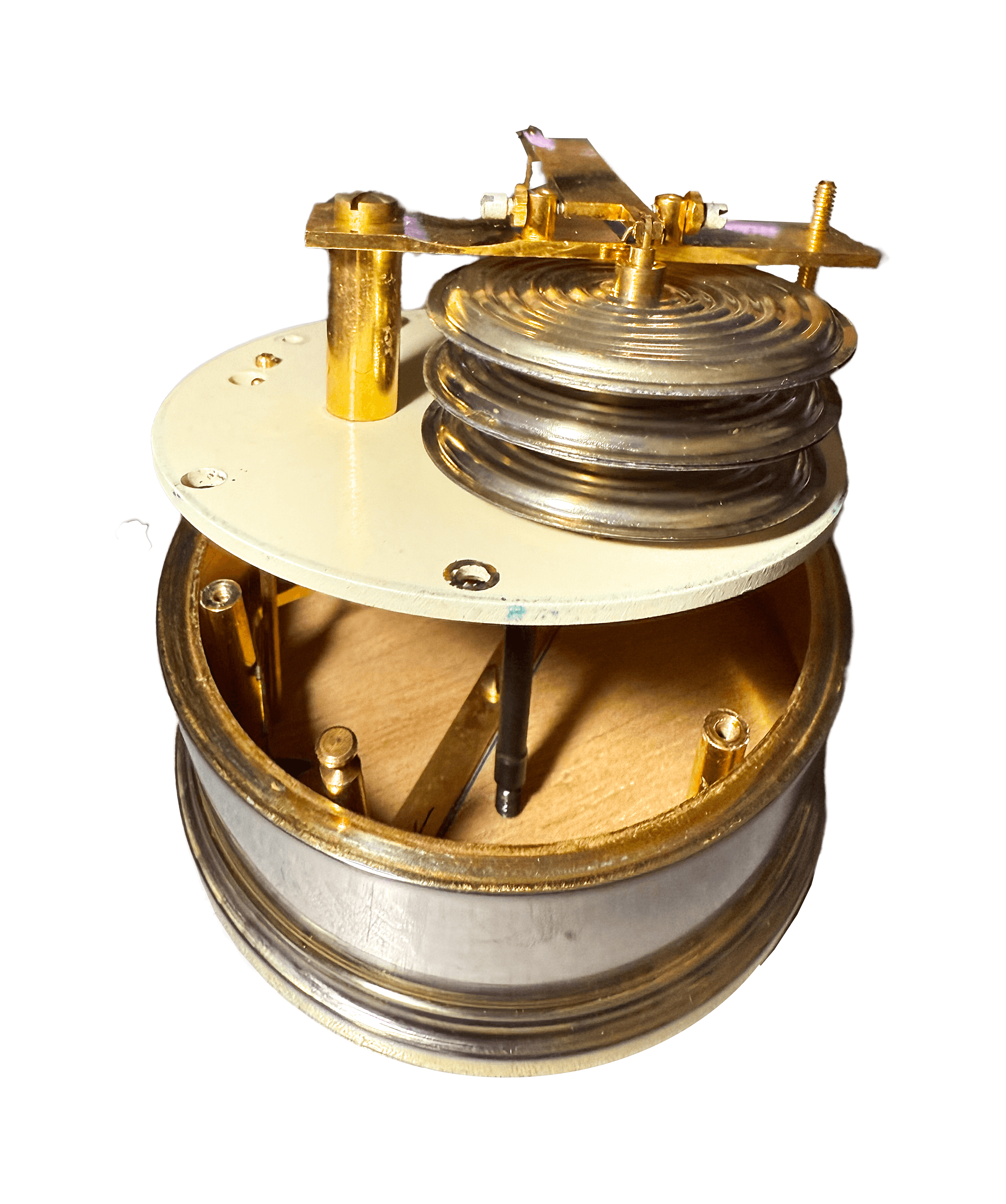 Glass Dome Cylindrical Barograph