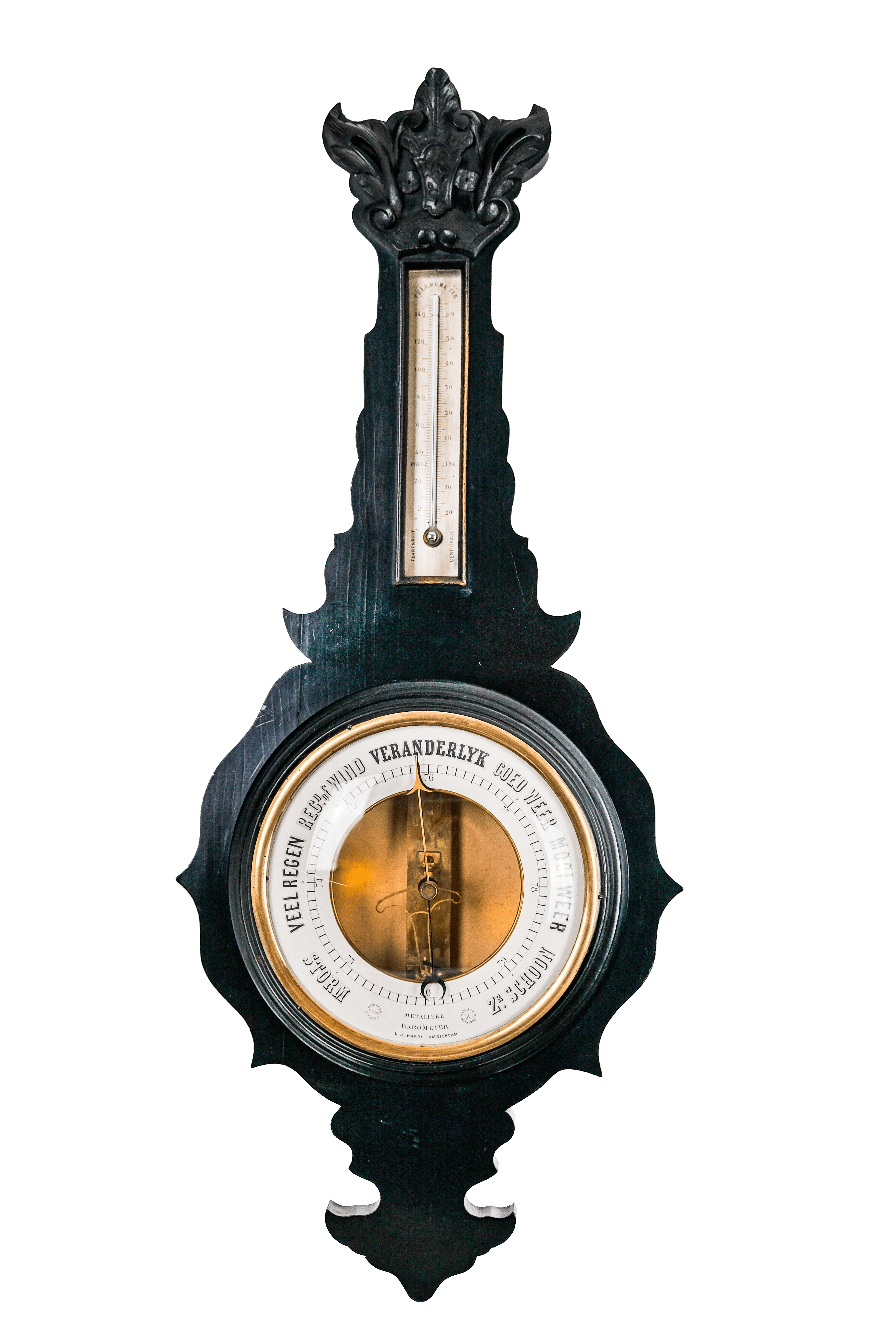 Large Bourdon barometer