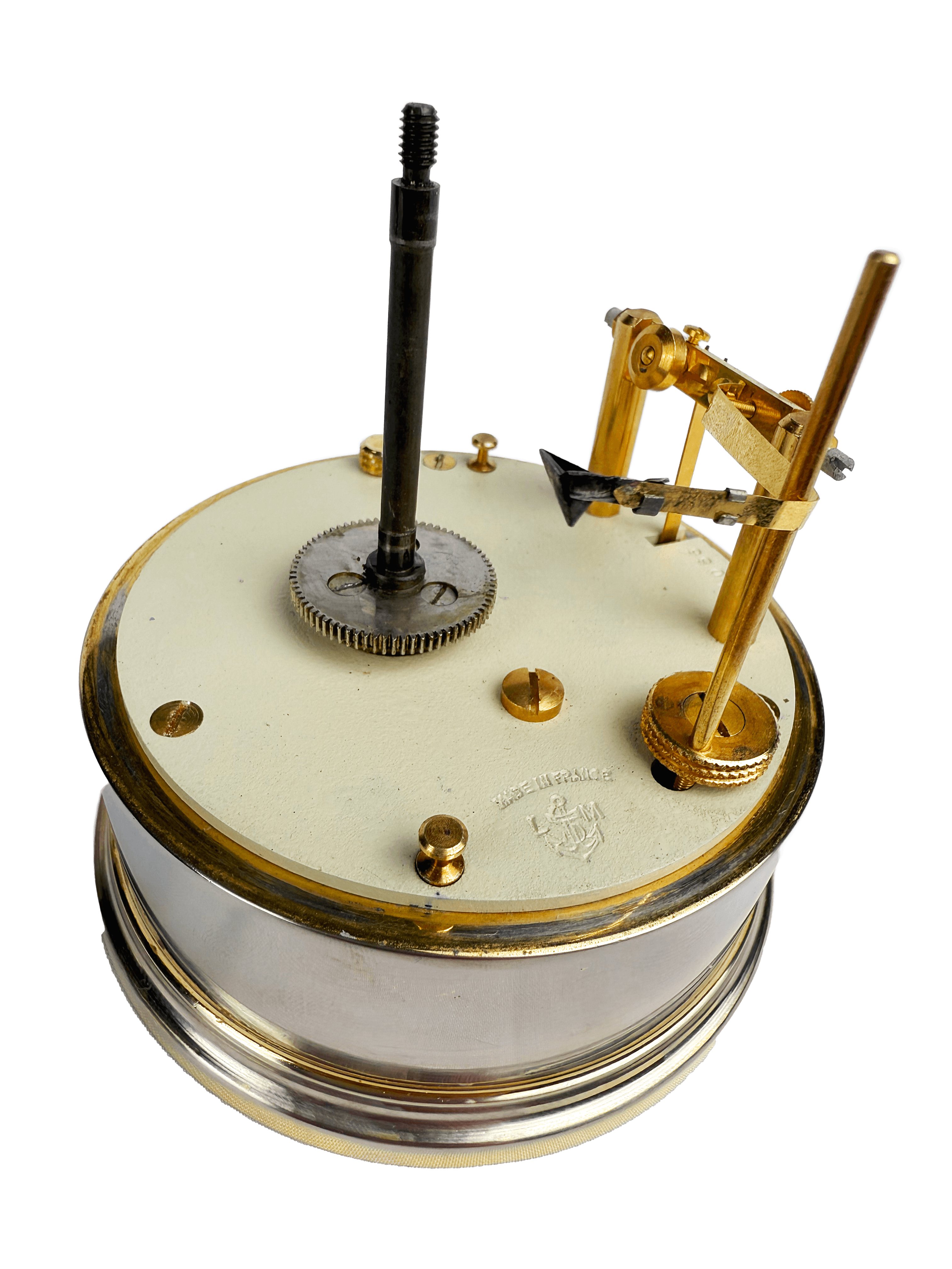 Glass Dome Cylindrical Barograph