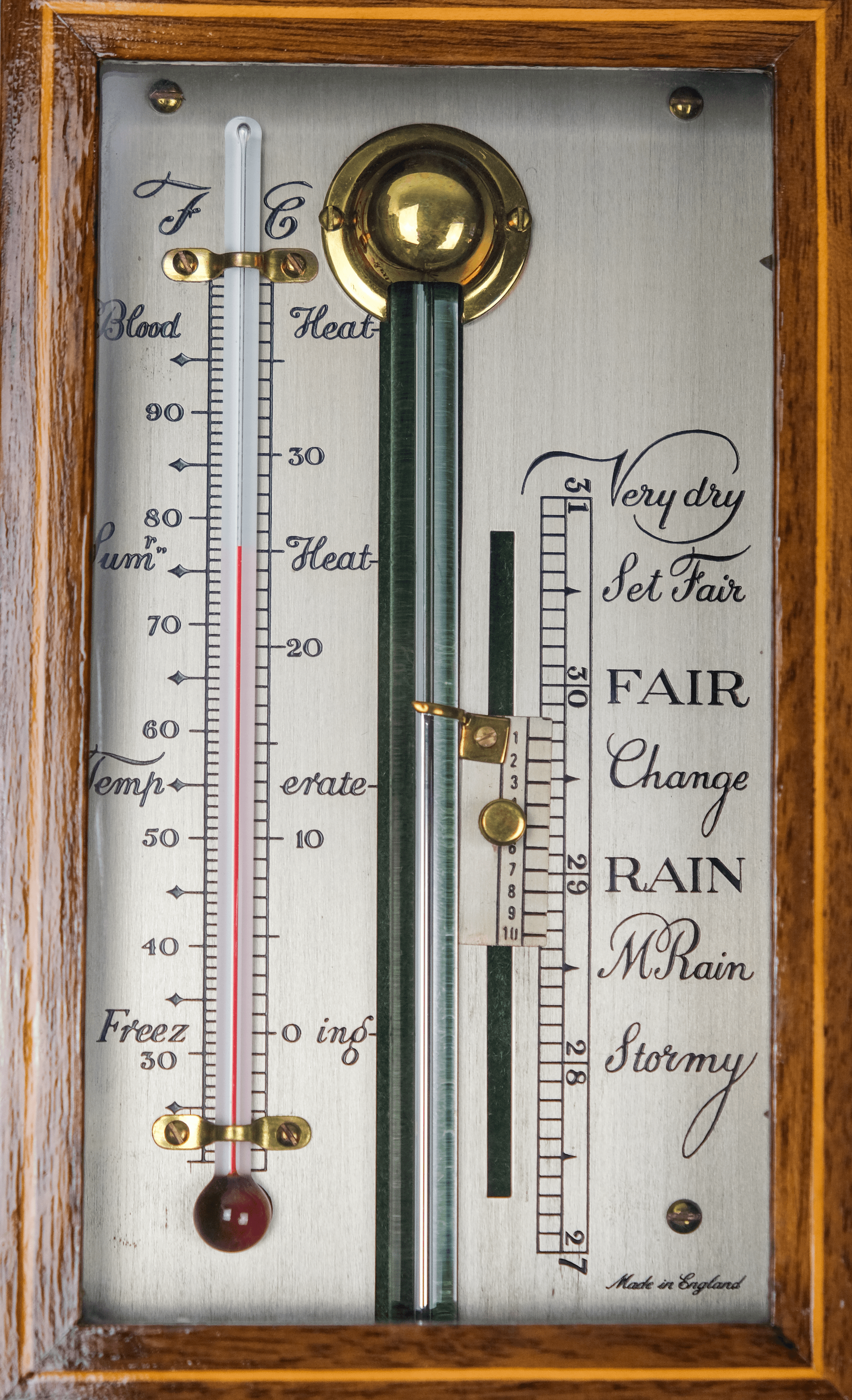 Georgian Stick barometer