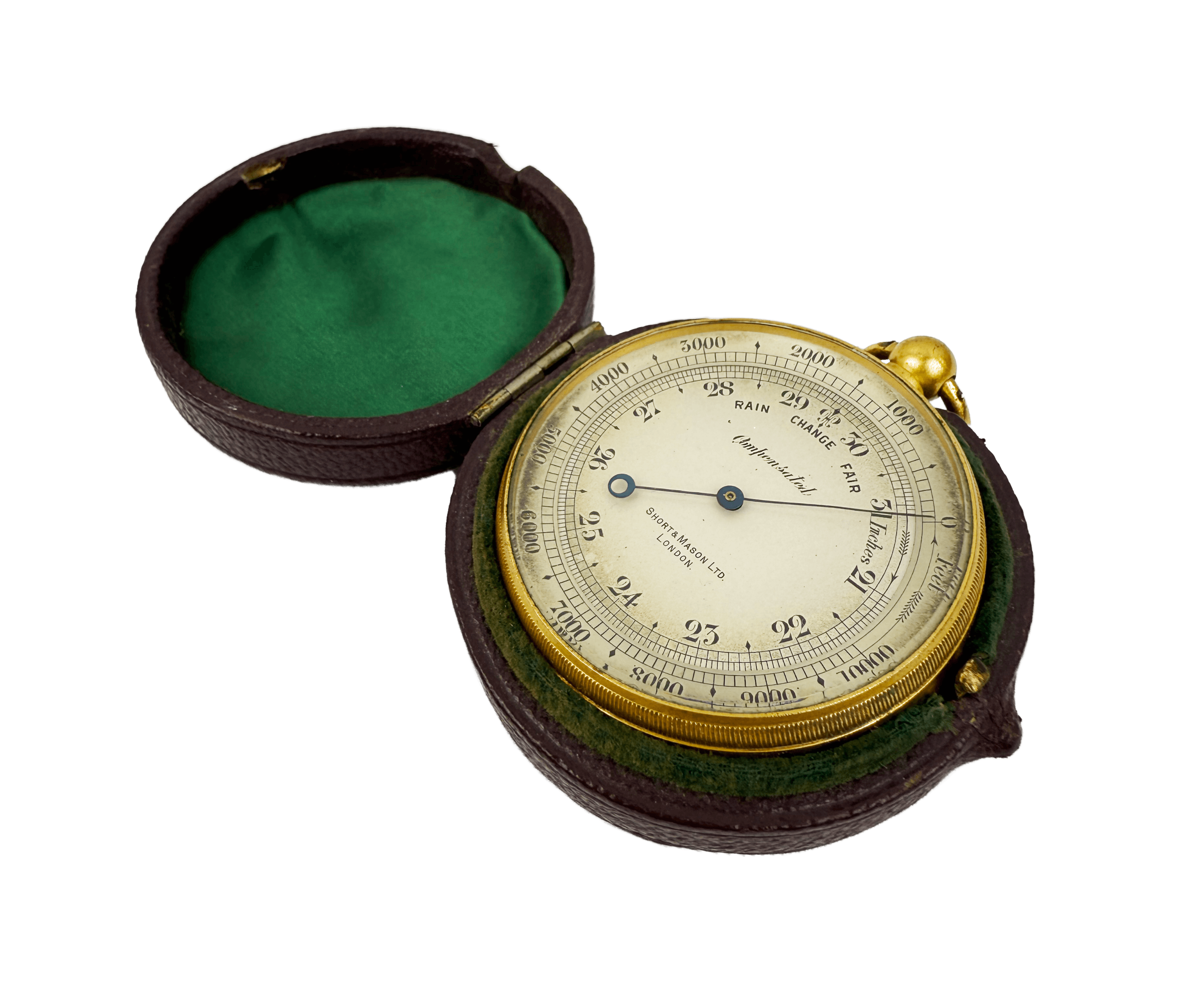 Watch-size aneroid barometer