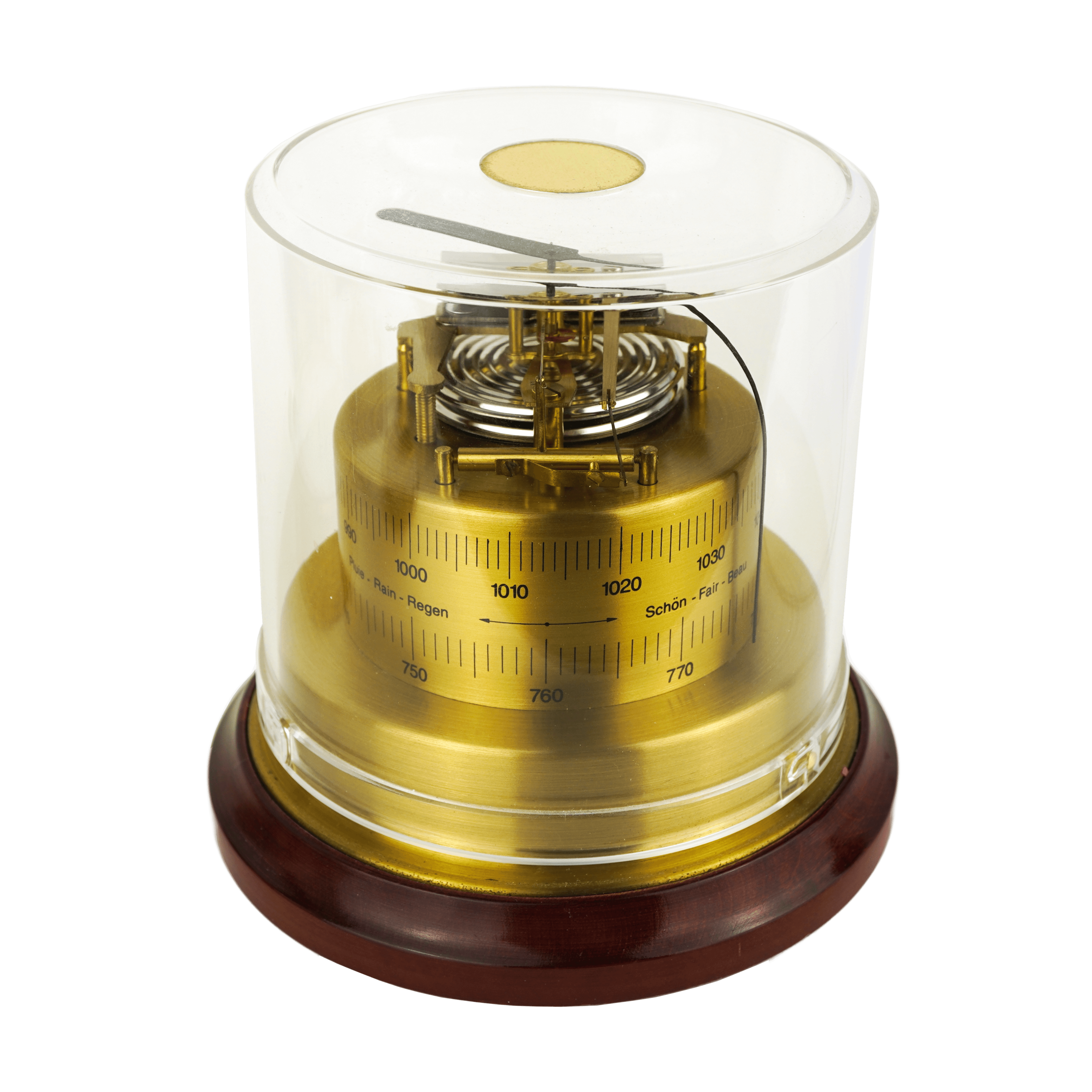 Desk Barometer With Glass Dome