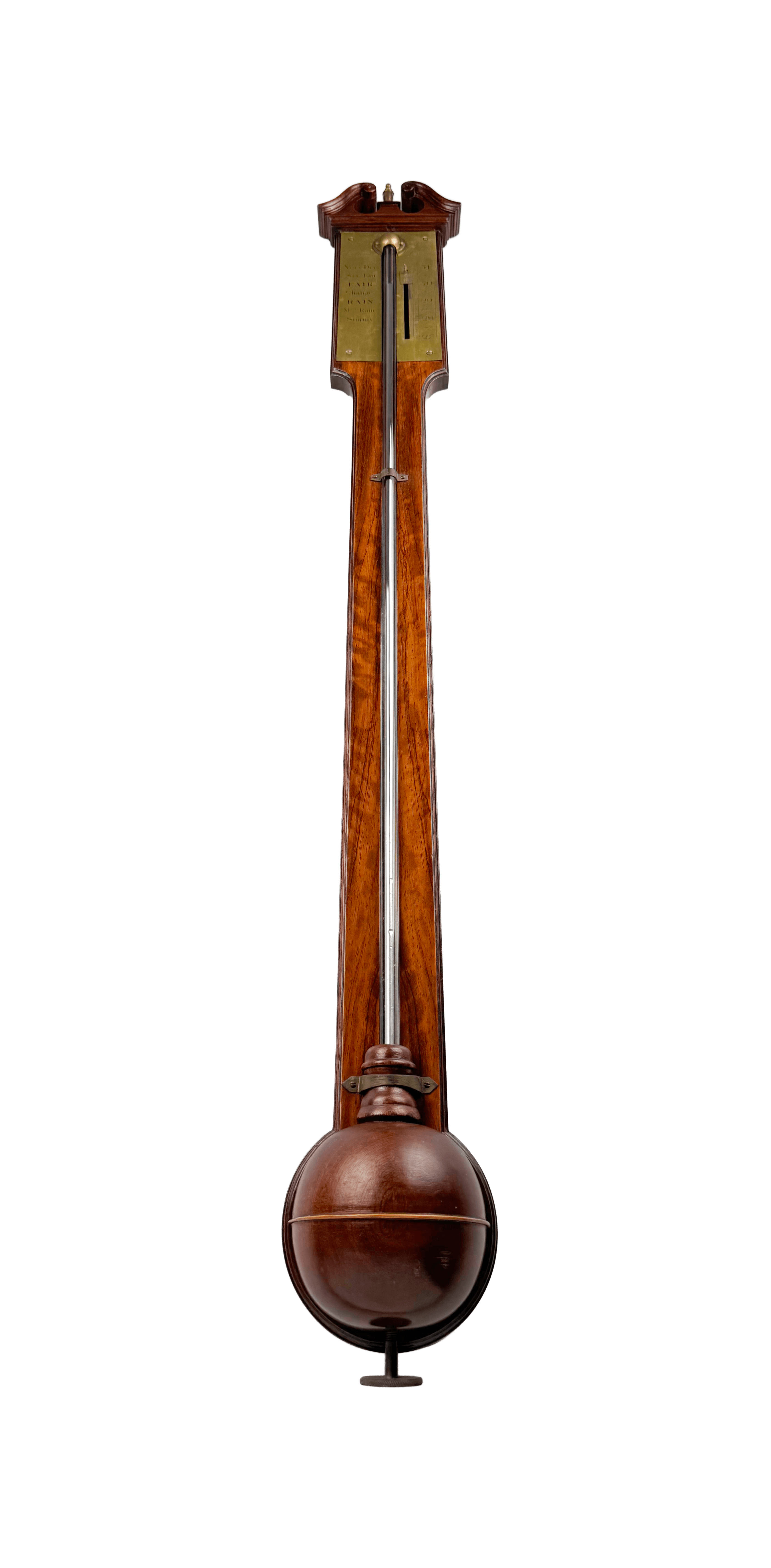 George III mahogany stick barometer