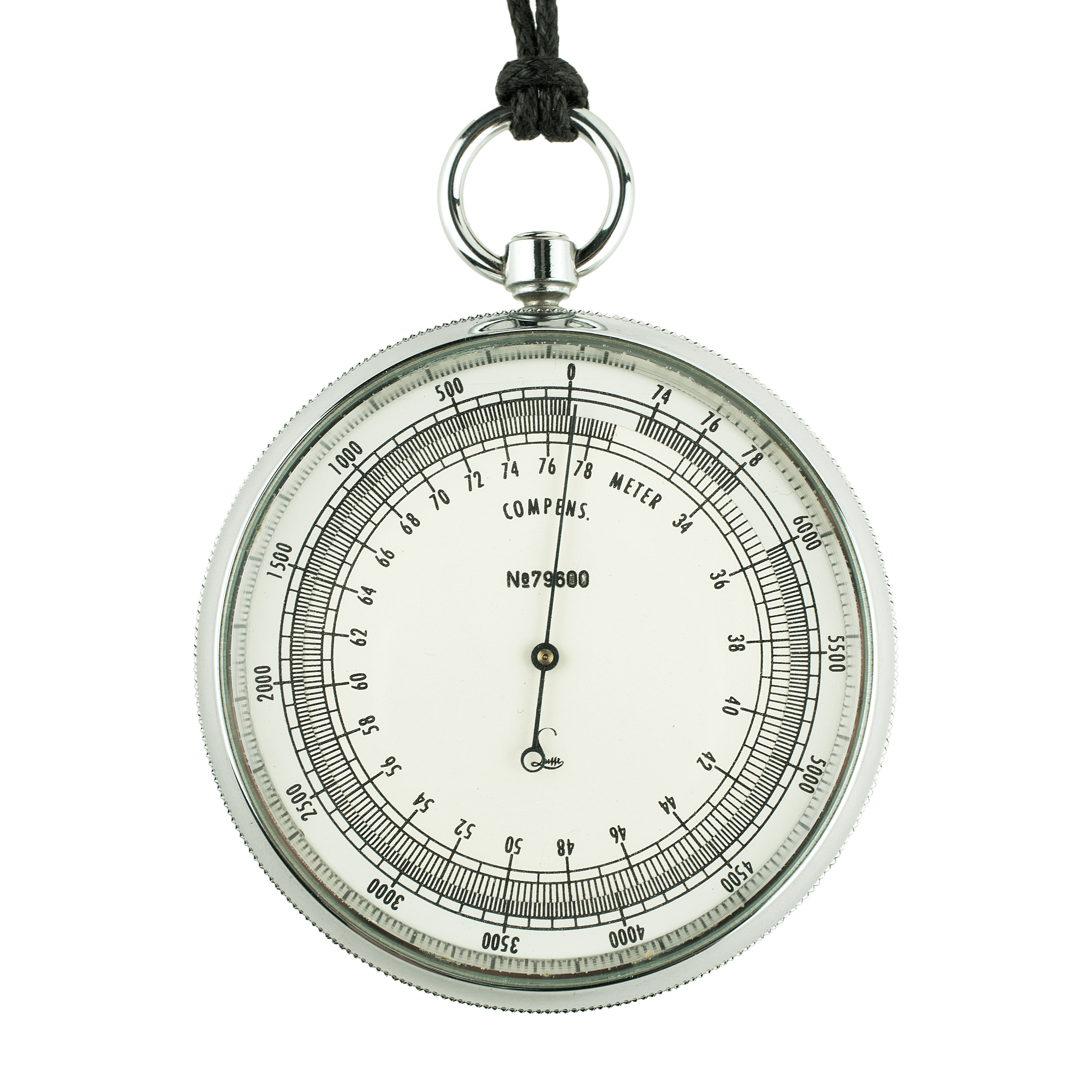 Chrome-plated altimetric barometer