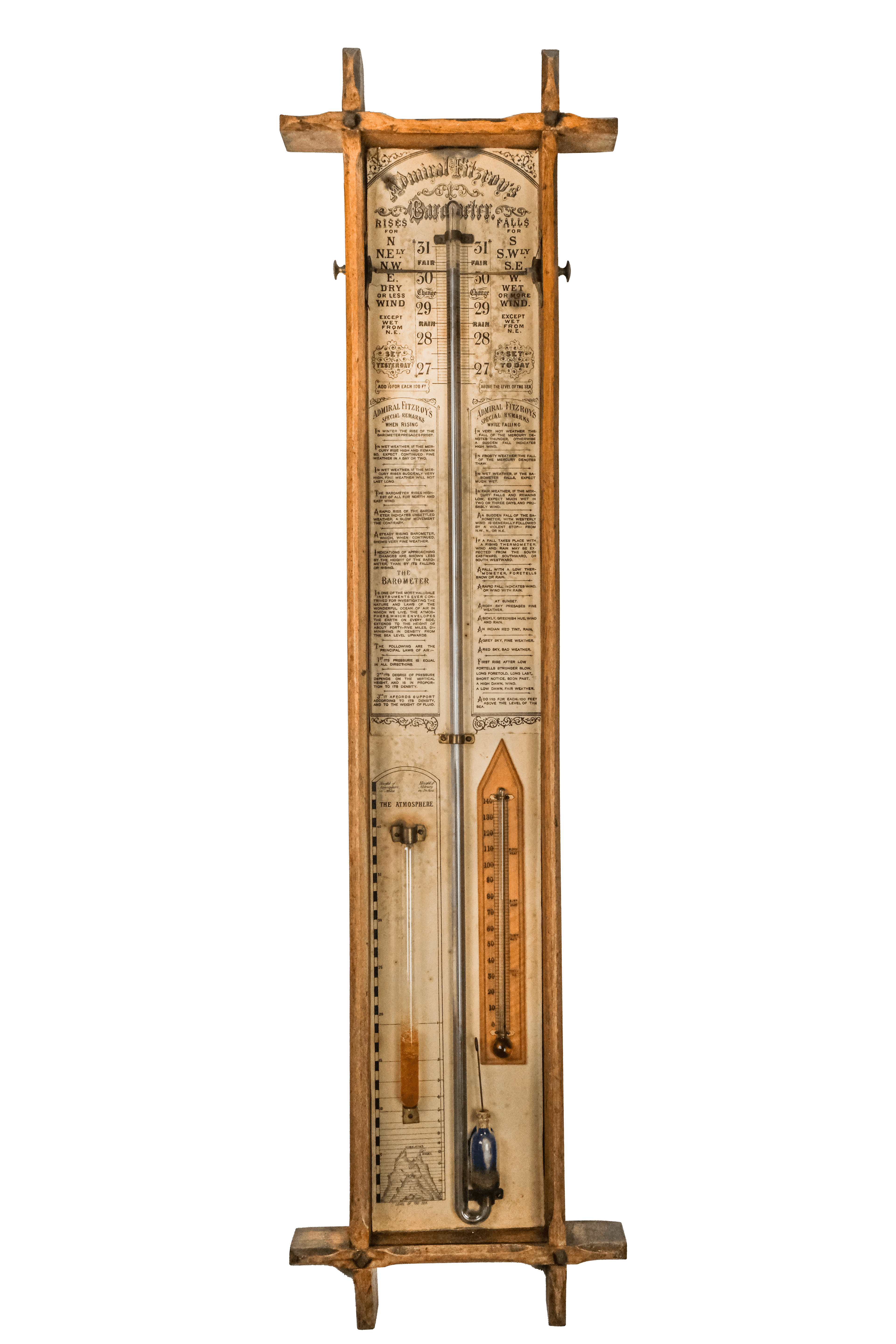 Oxford-framed domestic admiral Fitzroy barometer