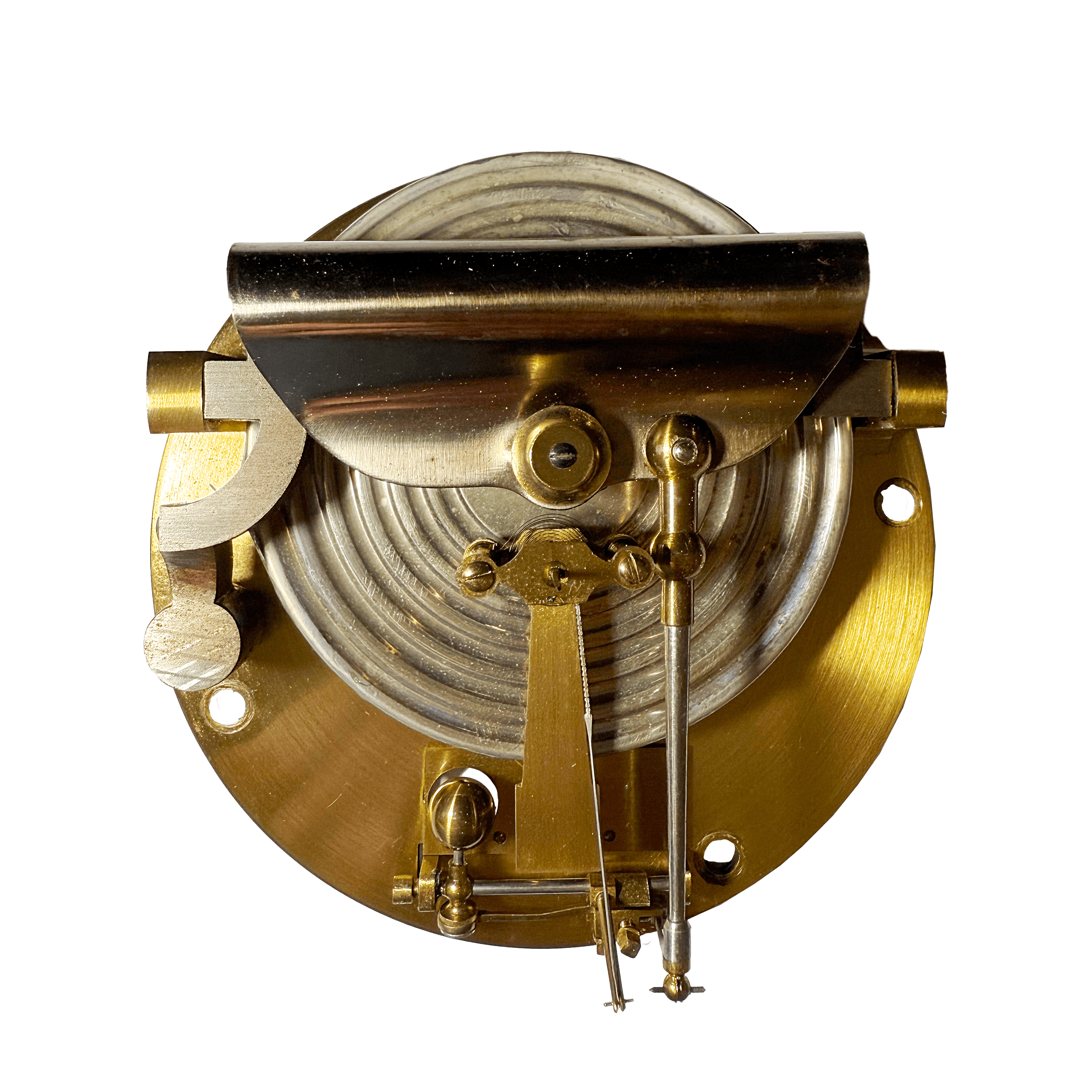 Brass-cased Dutch aneroid barometer