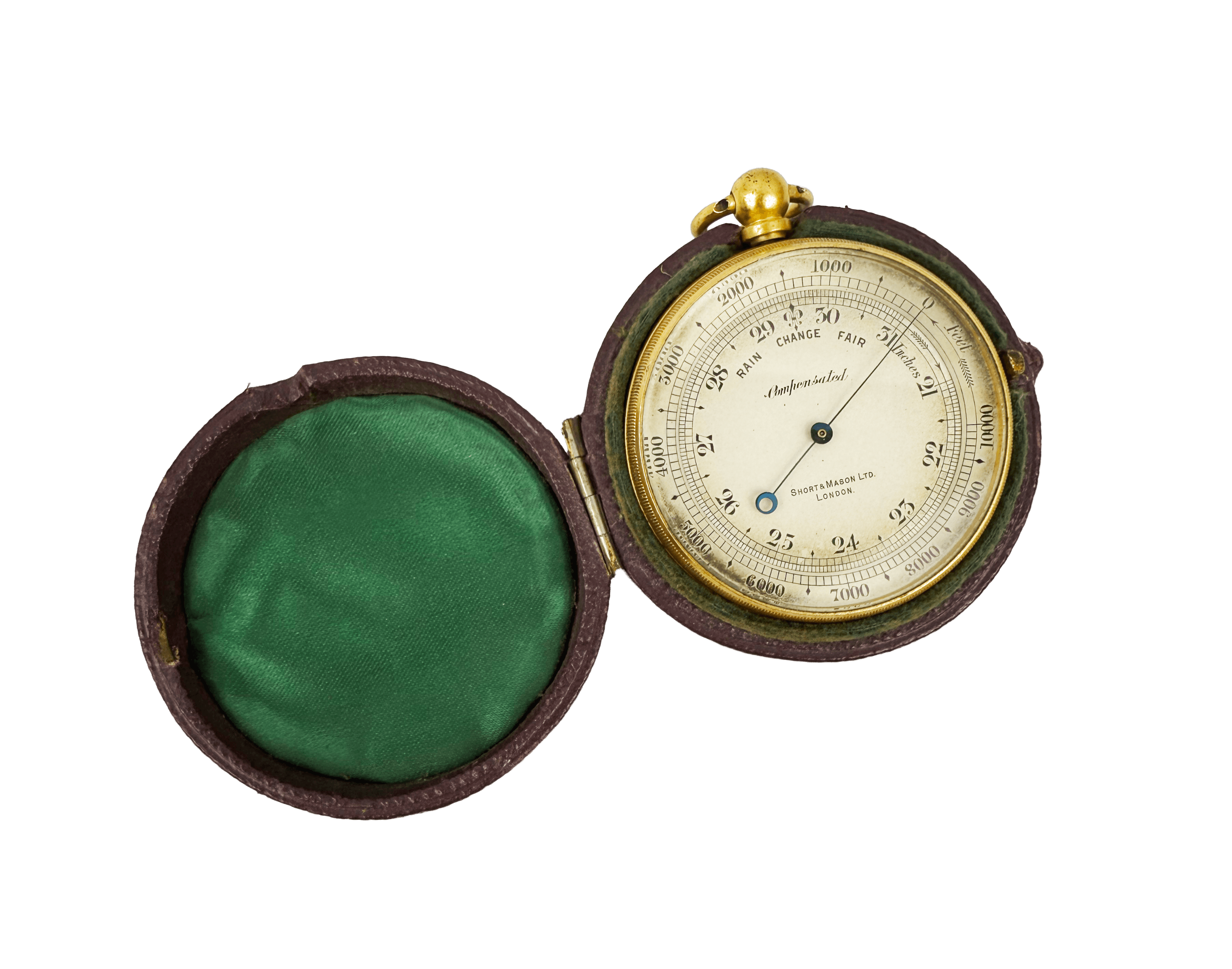 Watch-size aneroid barometer