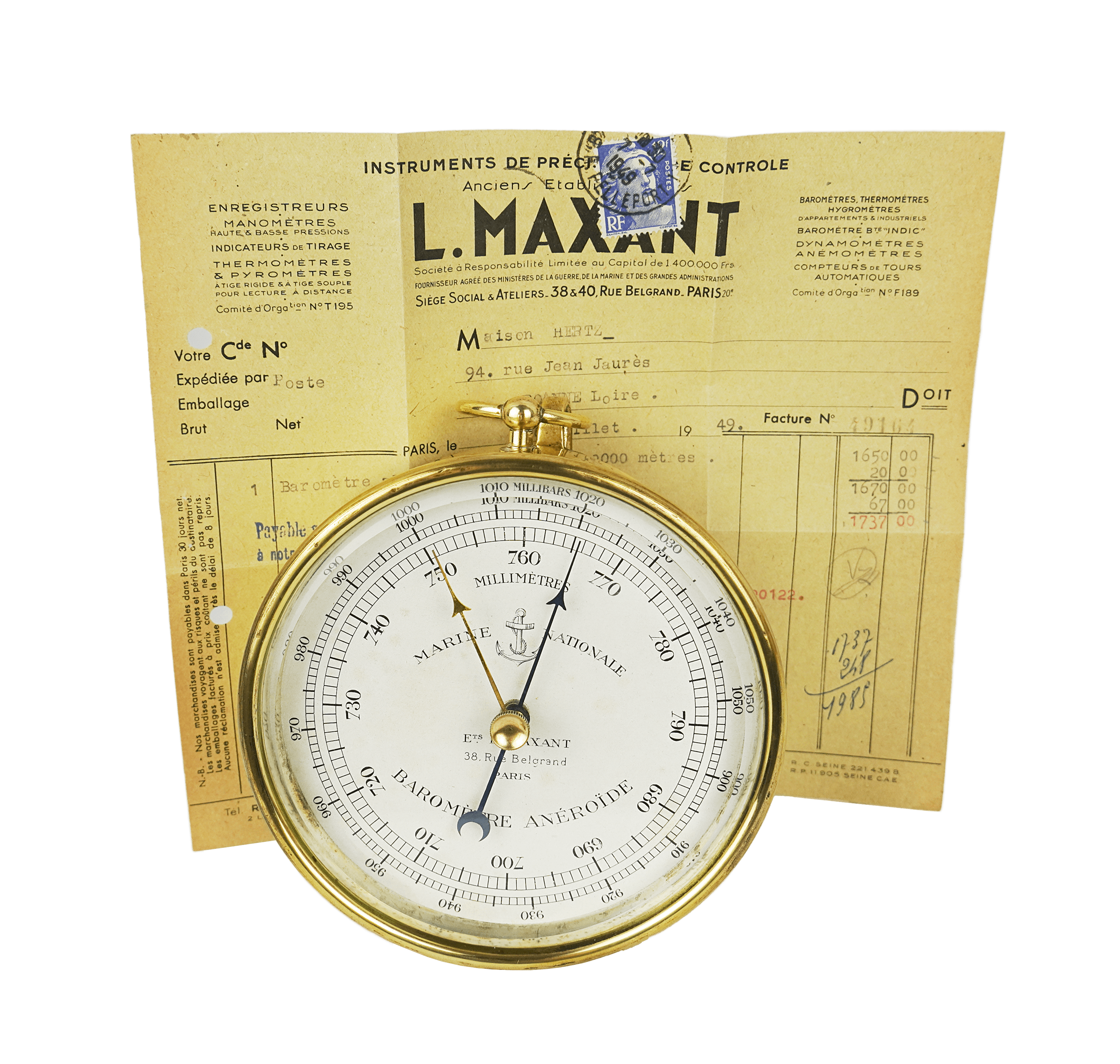 French Navy barometer