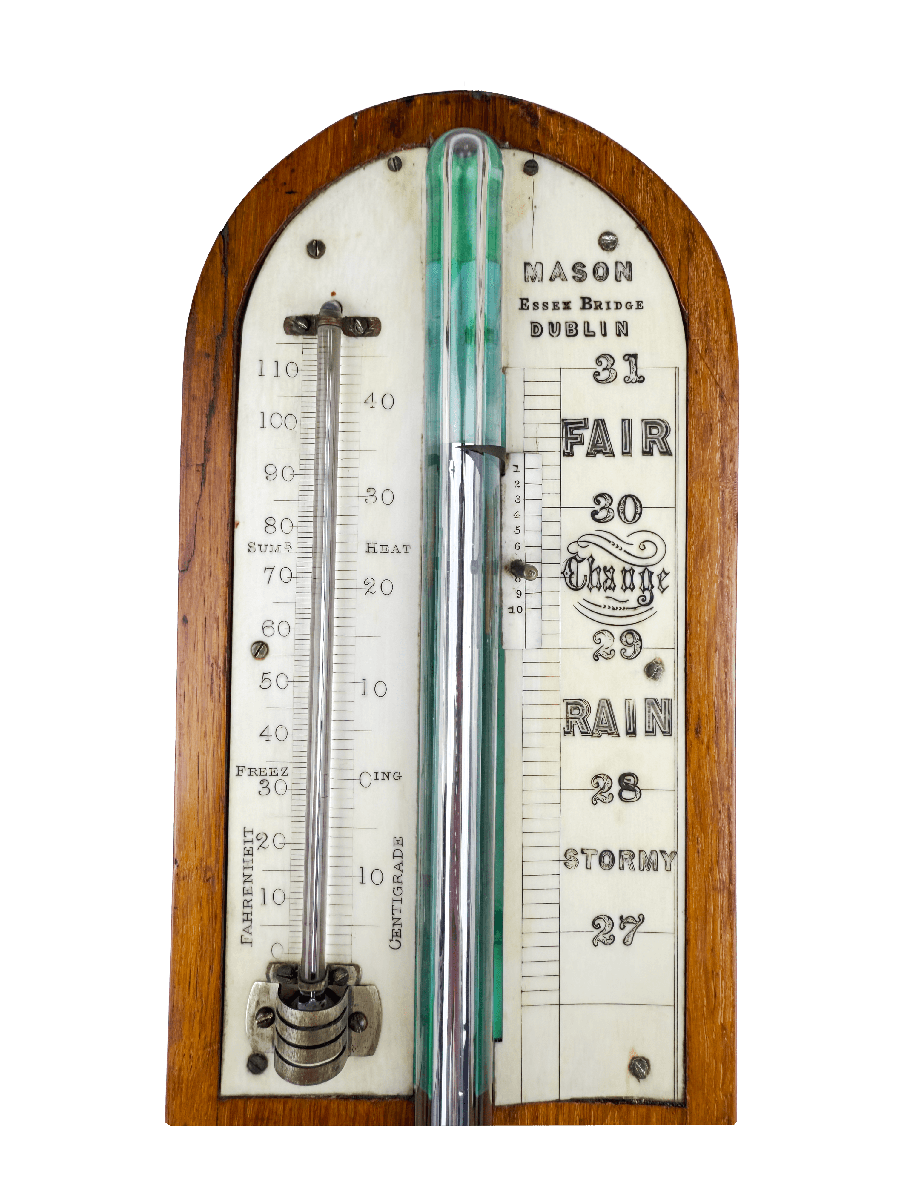 Oak Stick Barometer