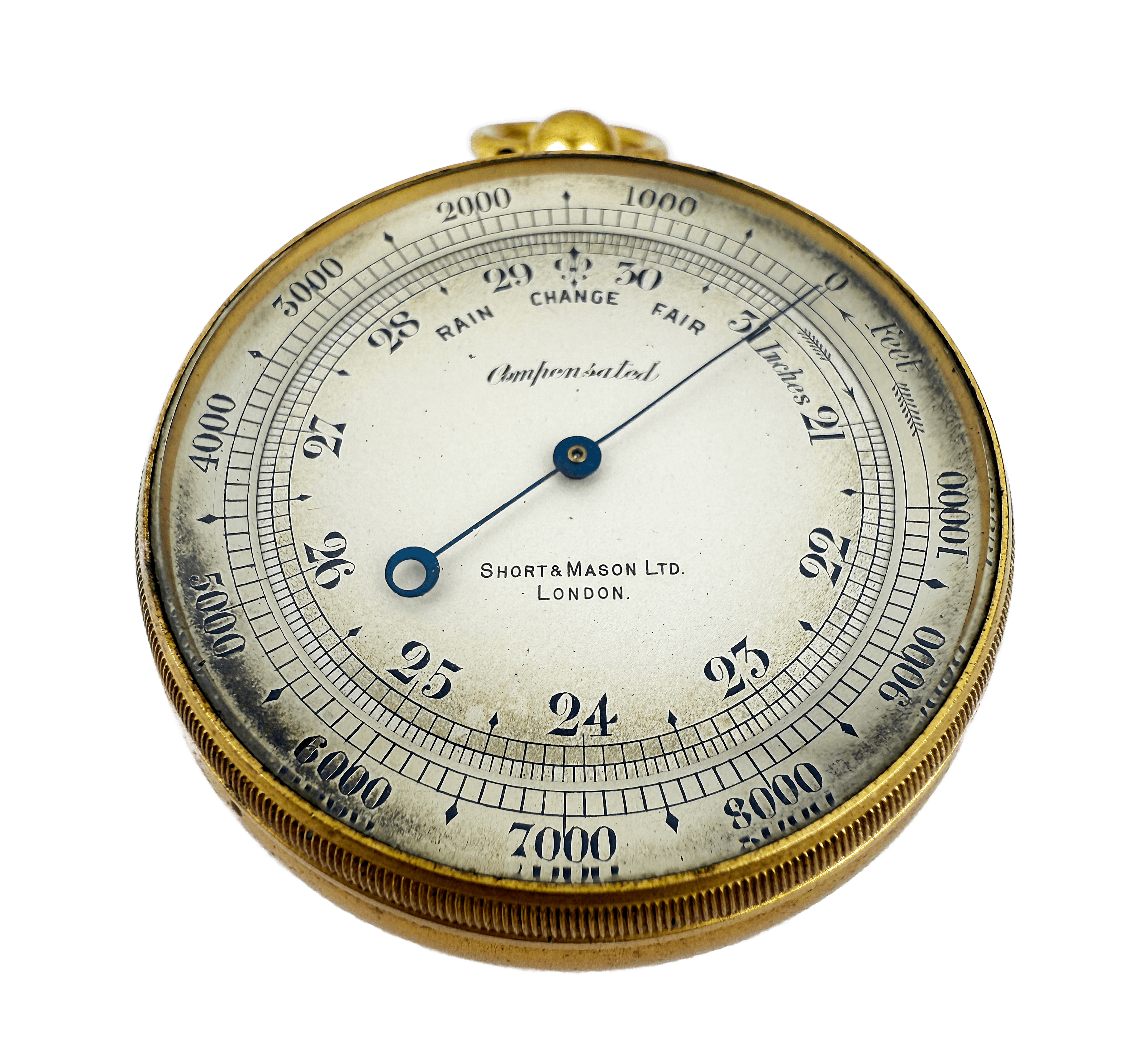 Watch-size aneroid barometer