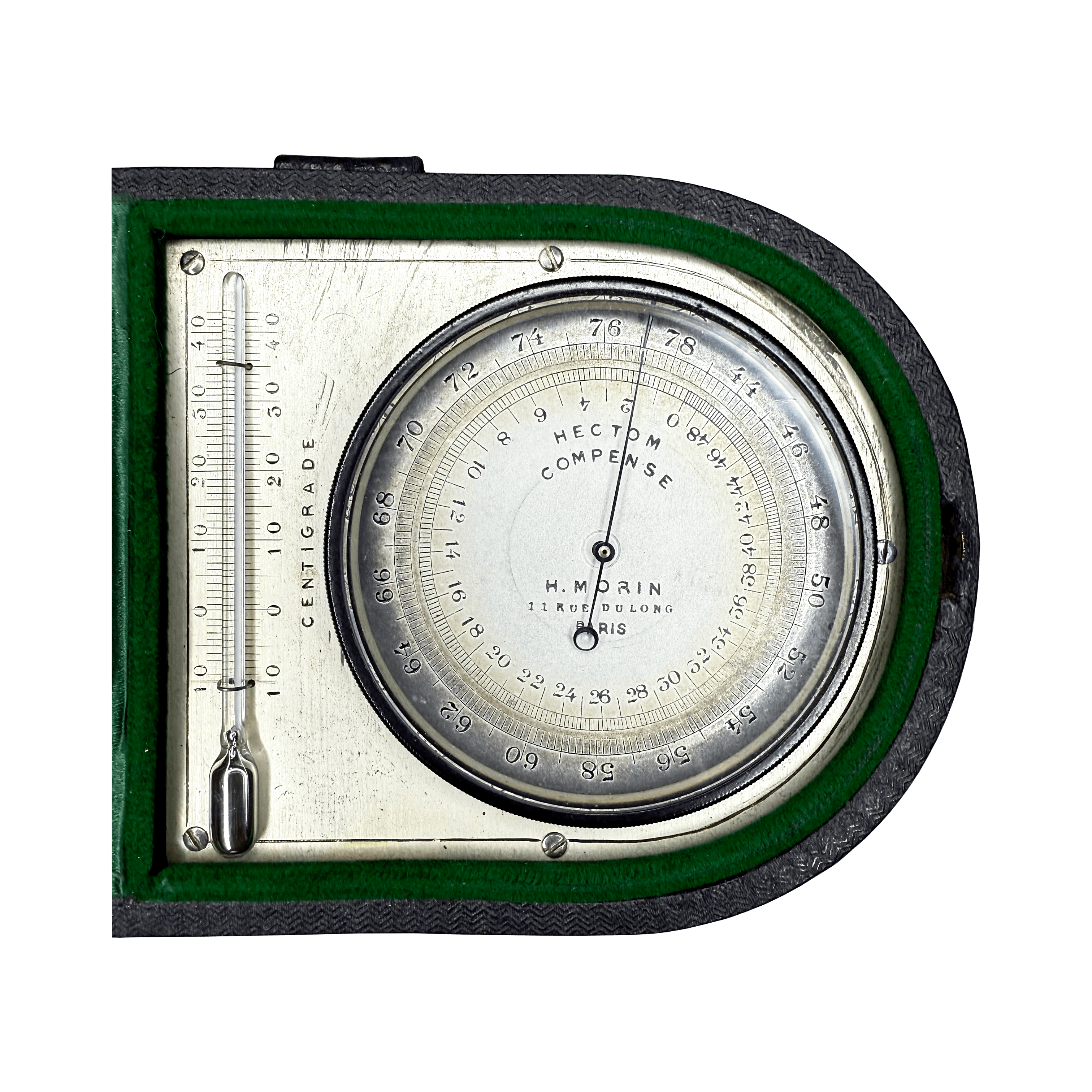 Engineer-surveyor set in a double-sided case